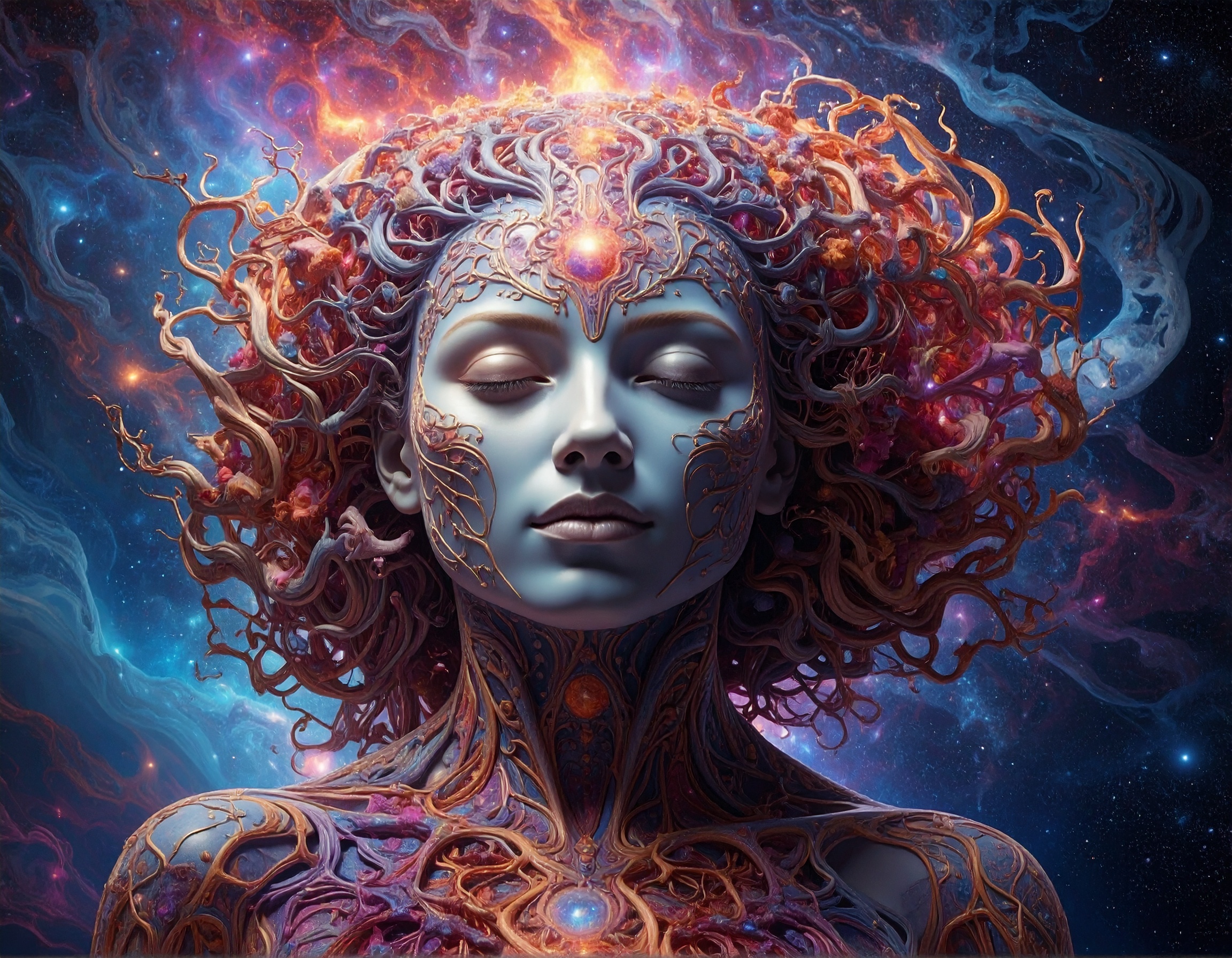 Healing energy and cellular regeneration visualization